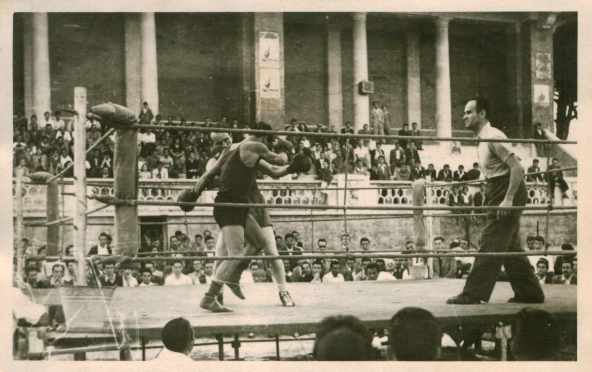 Incontro di pugilato 1936, Biblioteca Comunale Mozzi Borgetti
